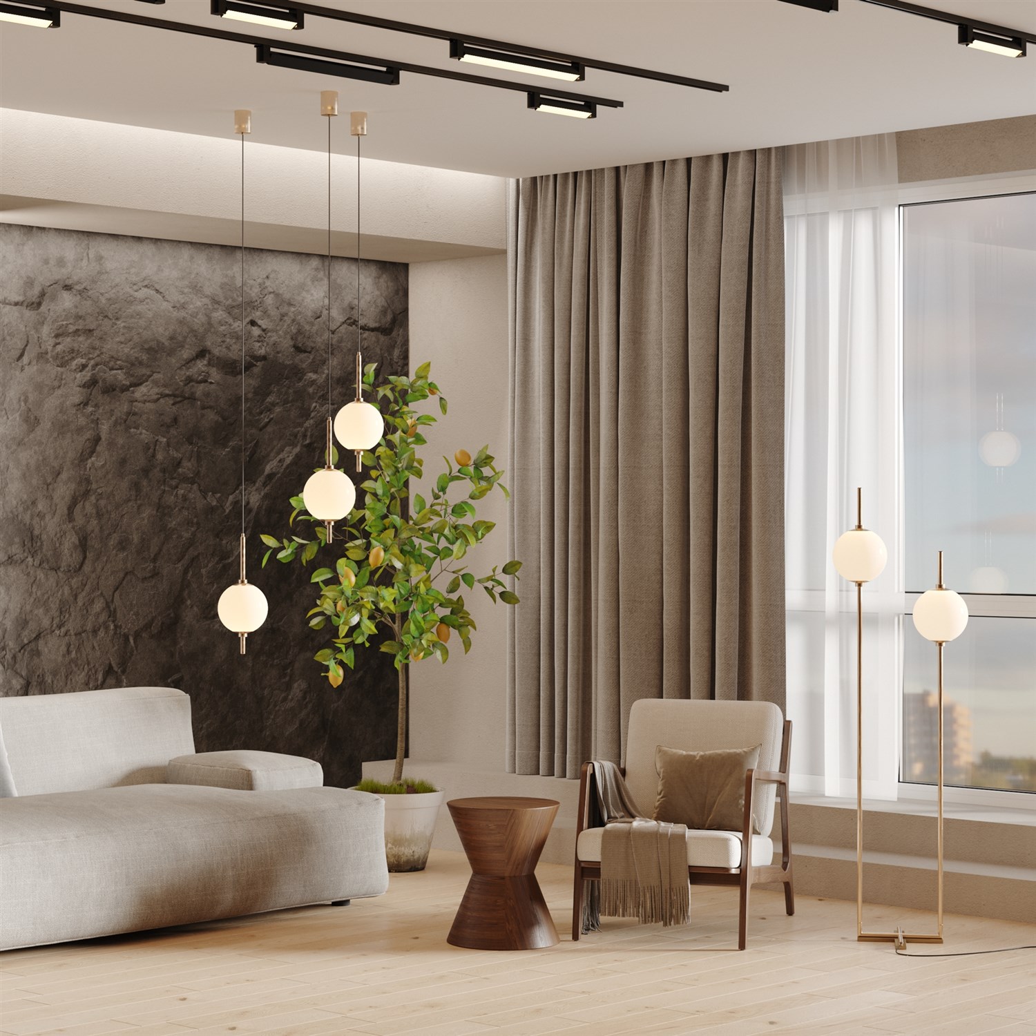 Maytoni Modern The Sixth Sense Подвесной светильник цвет: латунь Z020PL-L6BS3K