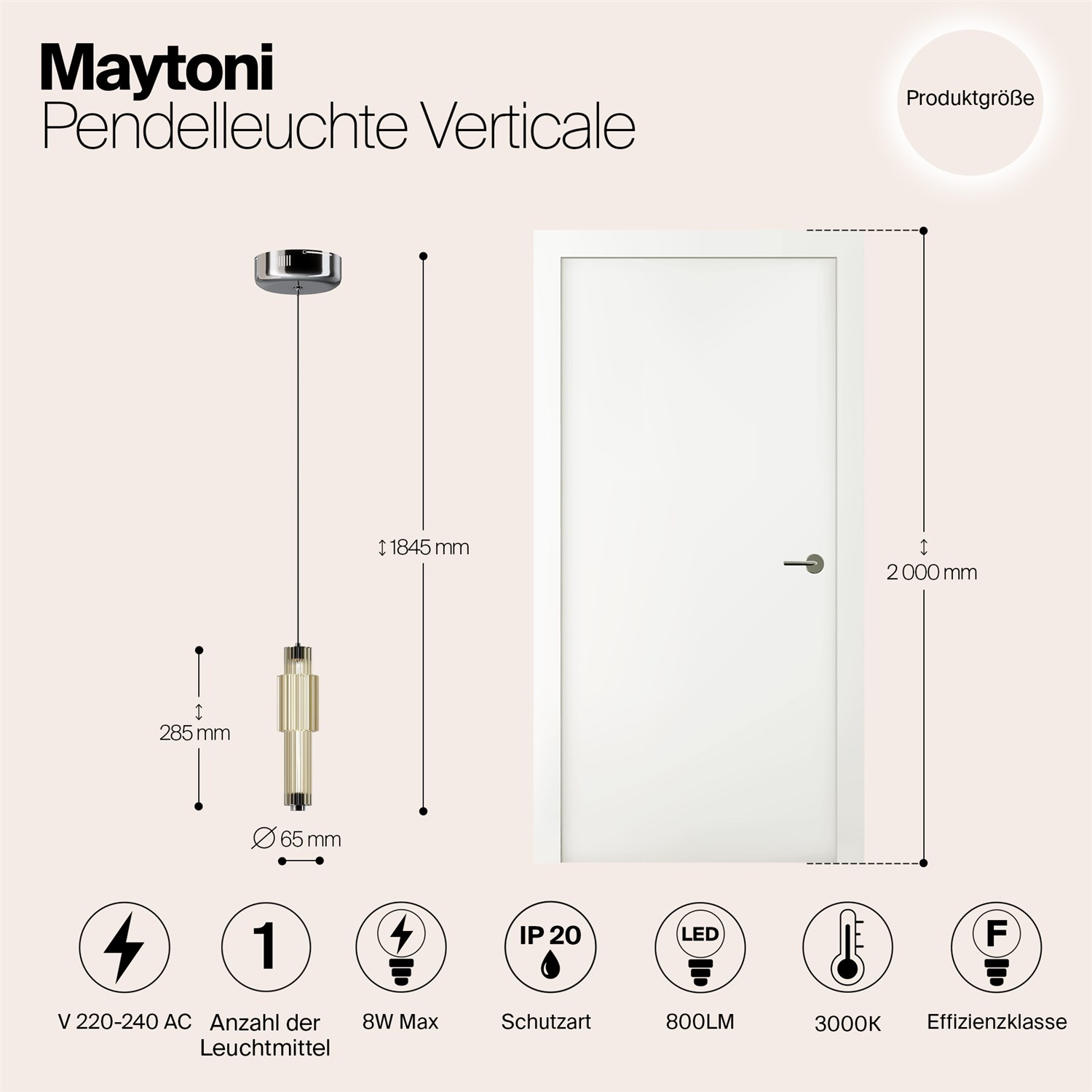 Maytoni Modern Verticale Подвесной светильник цвет: хром MOD308PL-L9CG3K