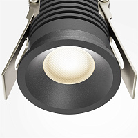 Maytoni Technical Mini Встраиваемый светильник цвет: черный DL059-7W3K-B