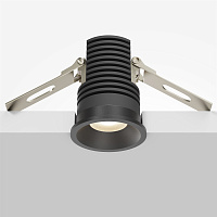 Maytoni Technical Mini Встраиваемый светильник цвет: черный DL059-7W3K-B