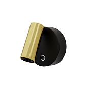 Maytoni Technical Twist Настенный светильник (бра) цвет: черный и латунь C081WL-L3BBS3K
