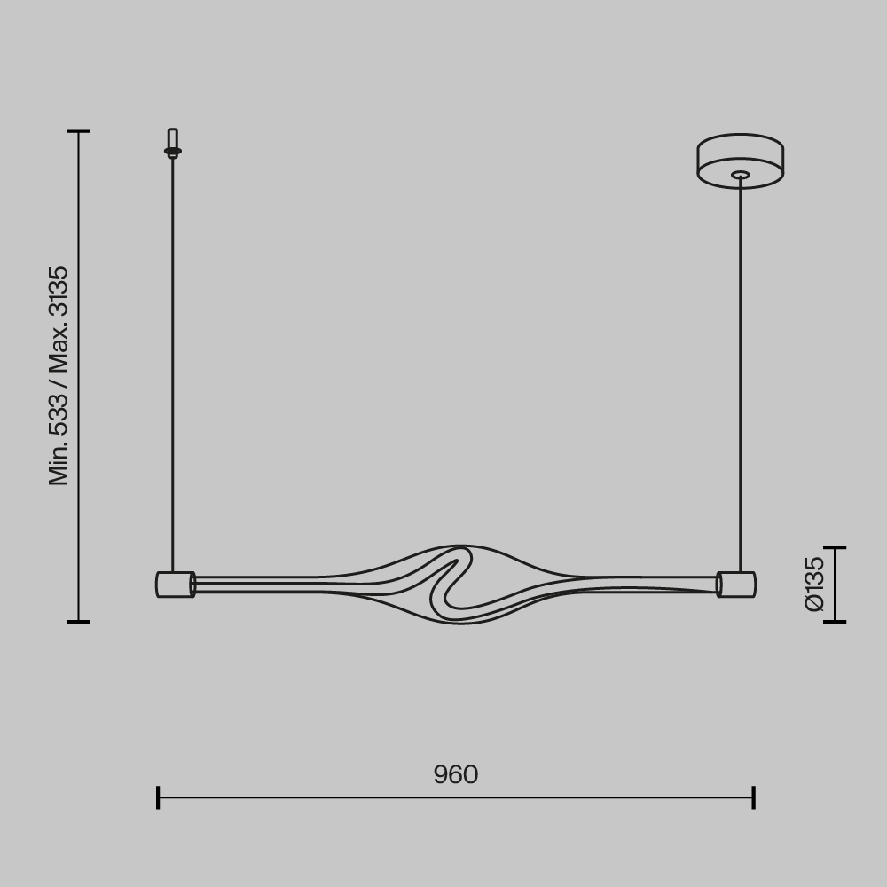 Maytoni Modern Loop Подвесной светильник цвет: латунь MOD290PL-L23BS3K