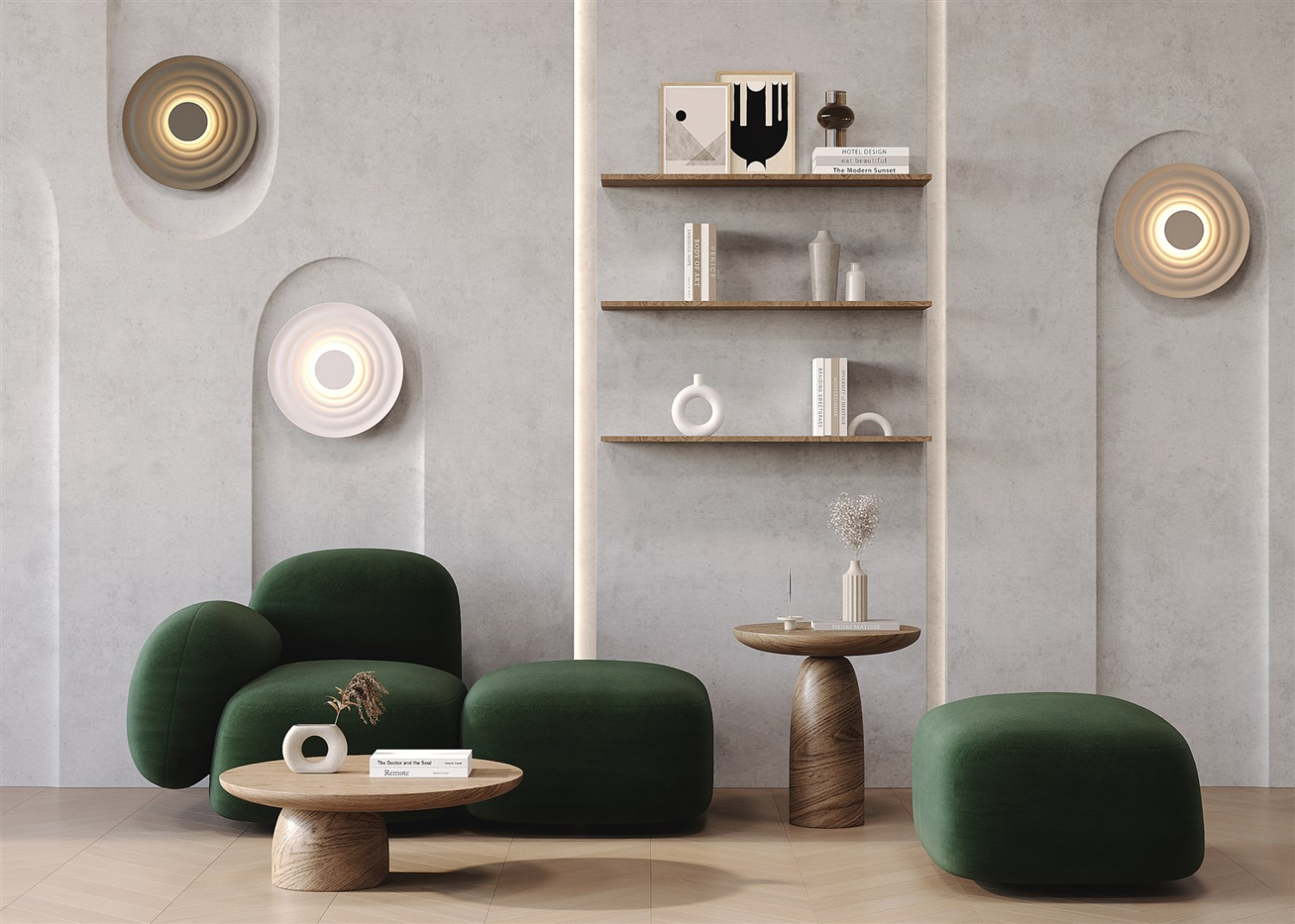 Maytoni Modern Nami Настенный светильник (бра) цвет: черный MOD400WL-L5GR3K