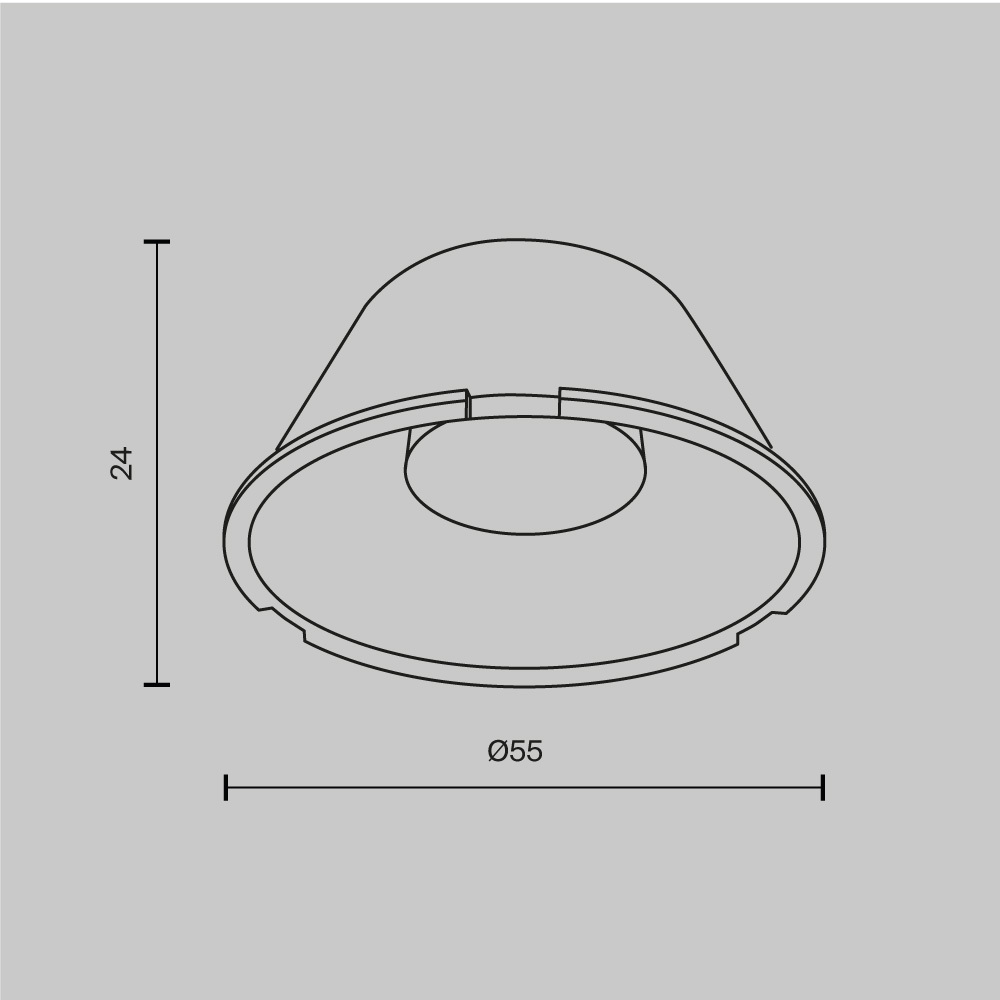Maytoni Technical Линза ⌀50mm 15° для Focus Led 12Вт LensD49-15