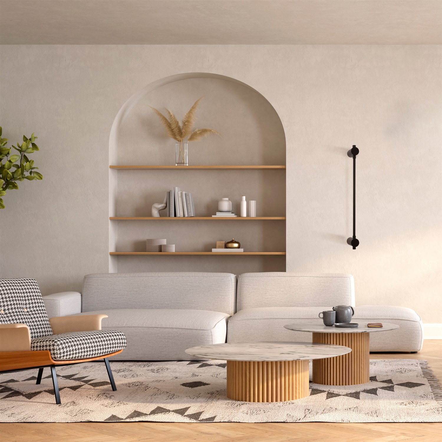 Maytoni Modern Rotta Настенный светильник (бра) цвет: черный MOD413WL-L6B3K