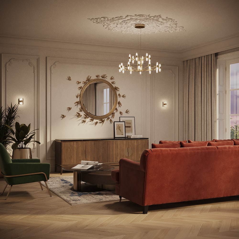 Maytoni Modern Arana Подвесной светильник цвет: латунь MOD401PL-L72BS3K