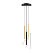 Maytoni Modern Bubble dream Подвесной светильник цвет: черный и латунь MOD383PL-L16BBS3K