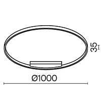 Maytoni Modern Rim Потолочный светильник цвет: латунь MOD058CL-L65BS3K