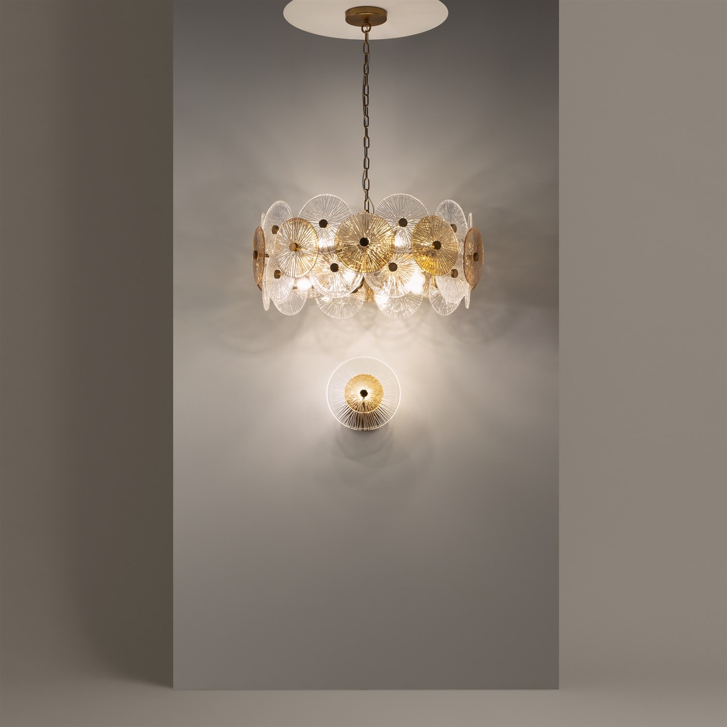 Maytoni Modern Aster Подвесной светильник цвет: золото MOD007PL-10G