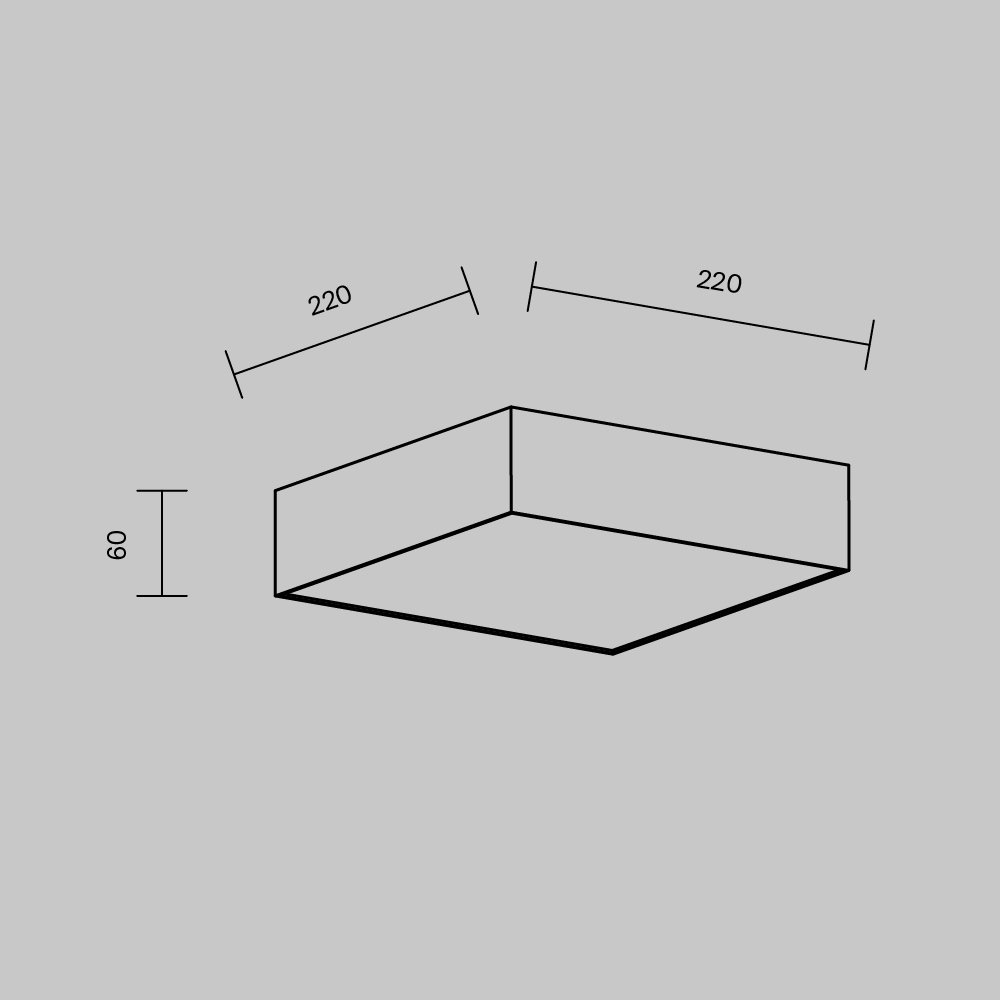 Maytoni Technical Zon Потолочный светильник цвет: белый C032CL-24W3K-SQ-W