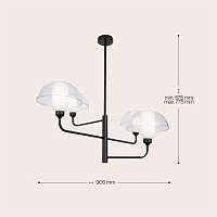 Maytoni Modern Memory Подвесной светильник цвет: черный MOD177PL-04B