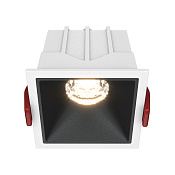 Maytoni Technical Alfa LED Встраиваемый светильник цвет: бело-черный DL043-01-10W3K-SQ-WB