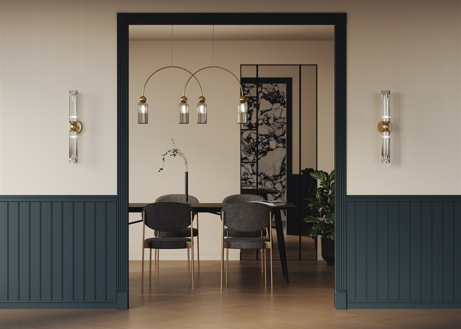 Maytoni Modern Antic Подвесной светильник цвет: золото MOD302PL-04GR