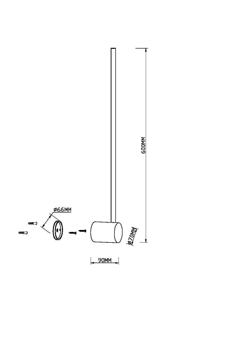 Maytoni Modern Light stick Настенный светильник (бра) цвет: латунь MOD237WL-L6BS3K