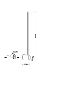 Maytoni Modern Light stick Настенный светильник (бра) цвет: латунь MOD237WL-L6BS3K
