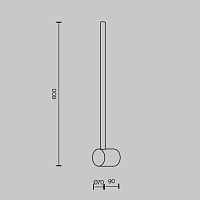 Maytoni Modern Light stick Настенный светильник (бра) цвет: латунь MOD237WL-L6BS3K