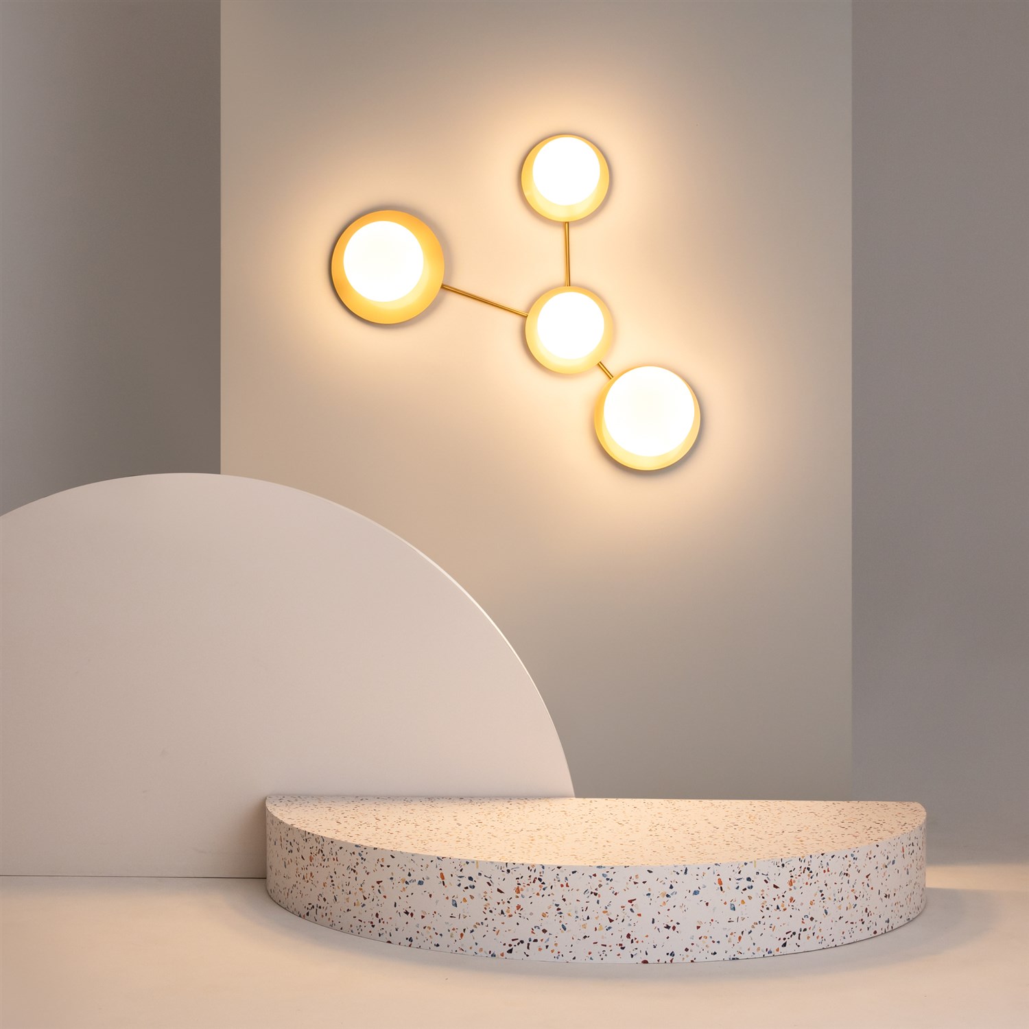 Maytoni Modern Star sky Потолочный светильник цвет: латунь MOD291CL-04BS