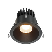 Maytoni Technical Zoom Встраиваемый светильник цвет: черный DL034-01-12W2.7K-B