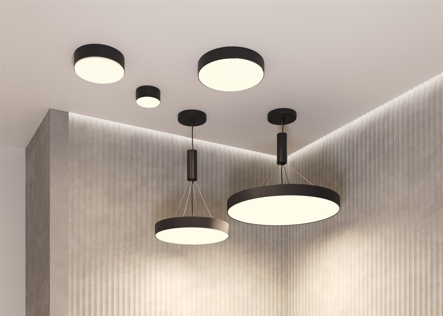 Maytoni Technical Zon Потолочный светильник цвет: черный C032CL-45W4K-RD-B