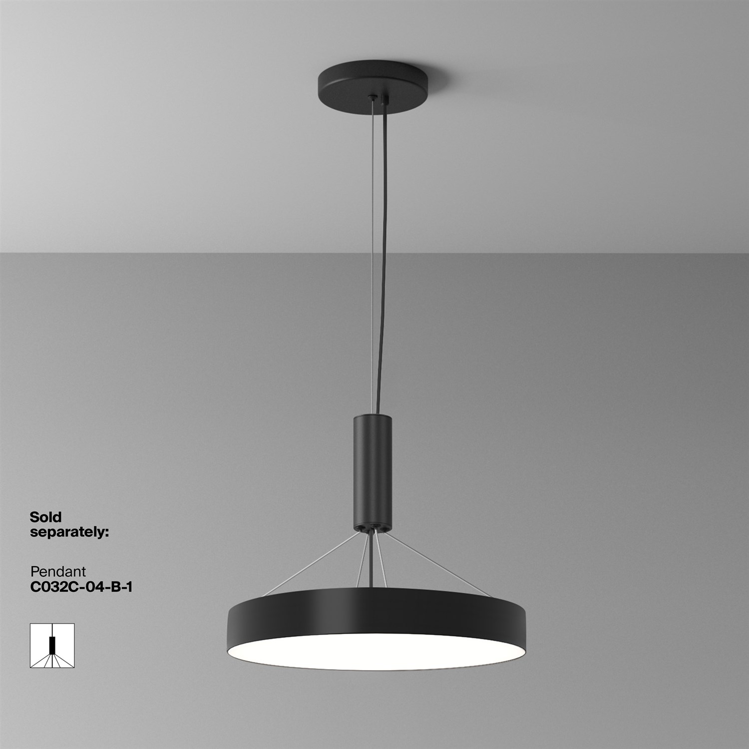 Maytoni Technical Zon Потолочный светильник цвет: черный C032CL-45W4K-RD-B