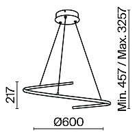 Maytoni Modern Curve Подвесной светильник цвет: черный MOD242PL-L33BK