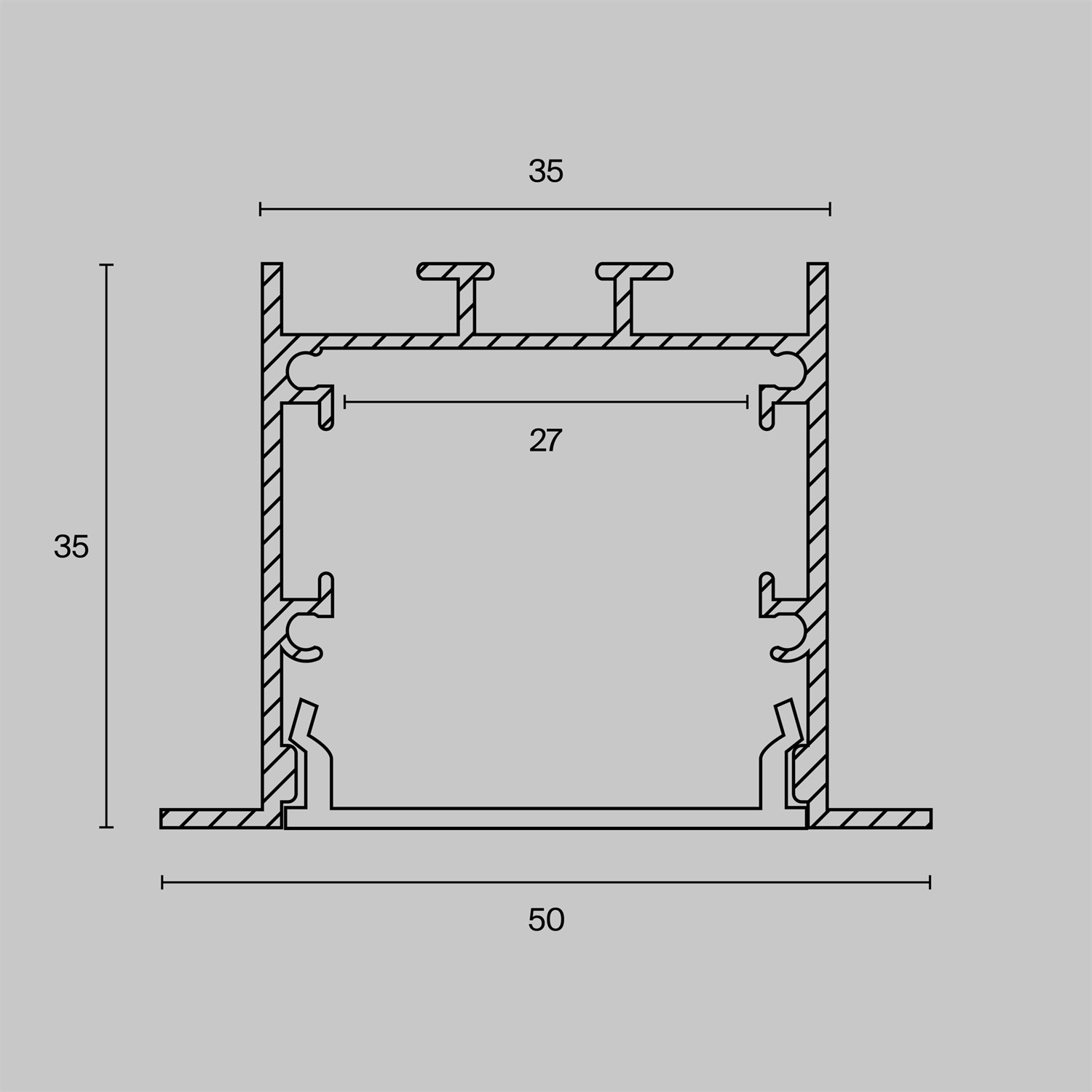 Maytoni Led Strip Профиль ALM-5035-S-2M