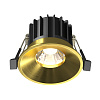 Maytoni Technical Round Встраиваемый светильник цвет: латунь DL058-12W4K-BS