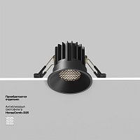 Maytoni Technical Round Встраиваемый светильник цвет: черный DL058-7W4K-B