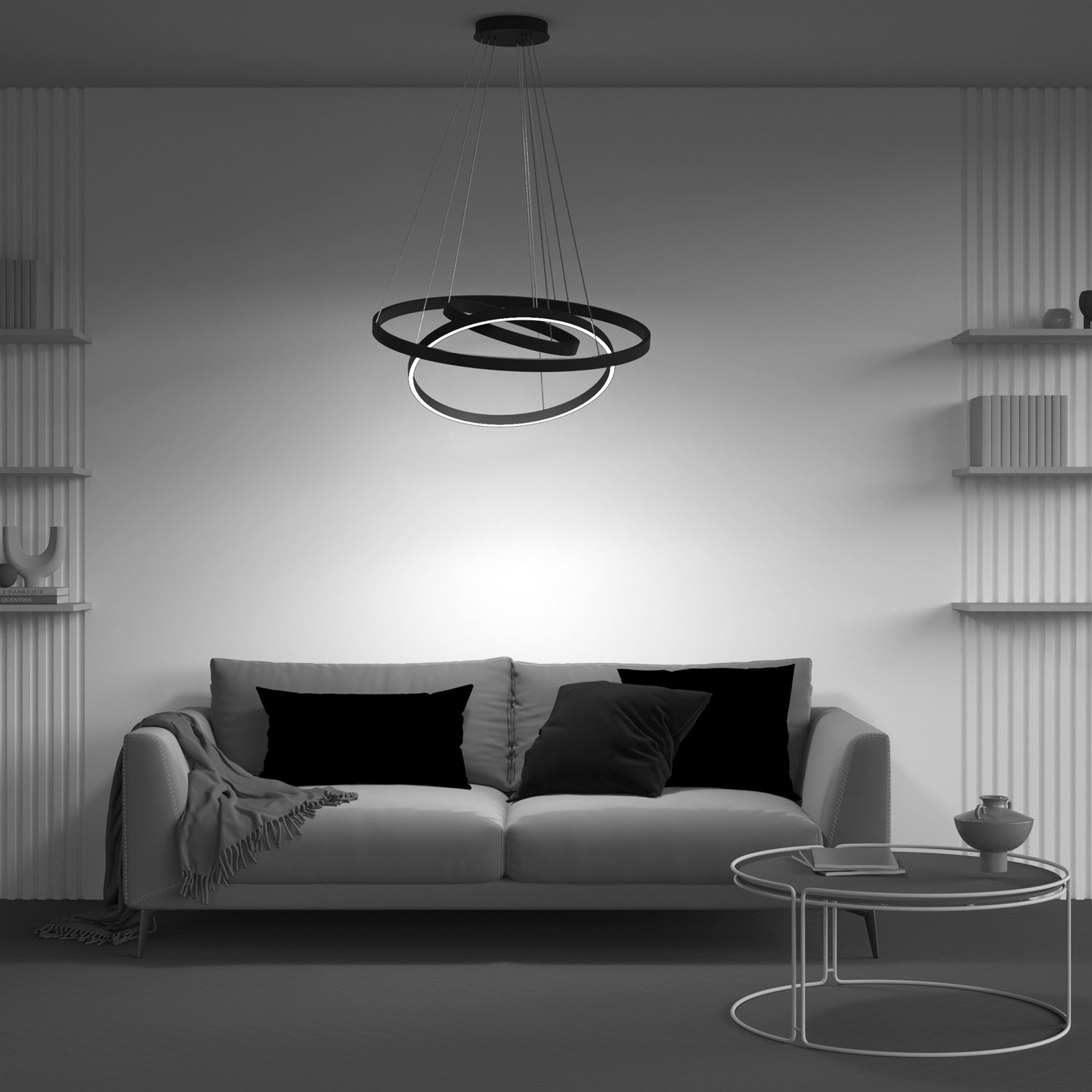 Maytoni Modern Rim Подвесной светильник цвет: черный MOD058PL-L100BK