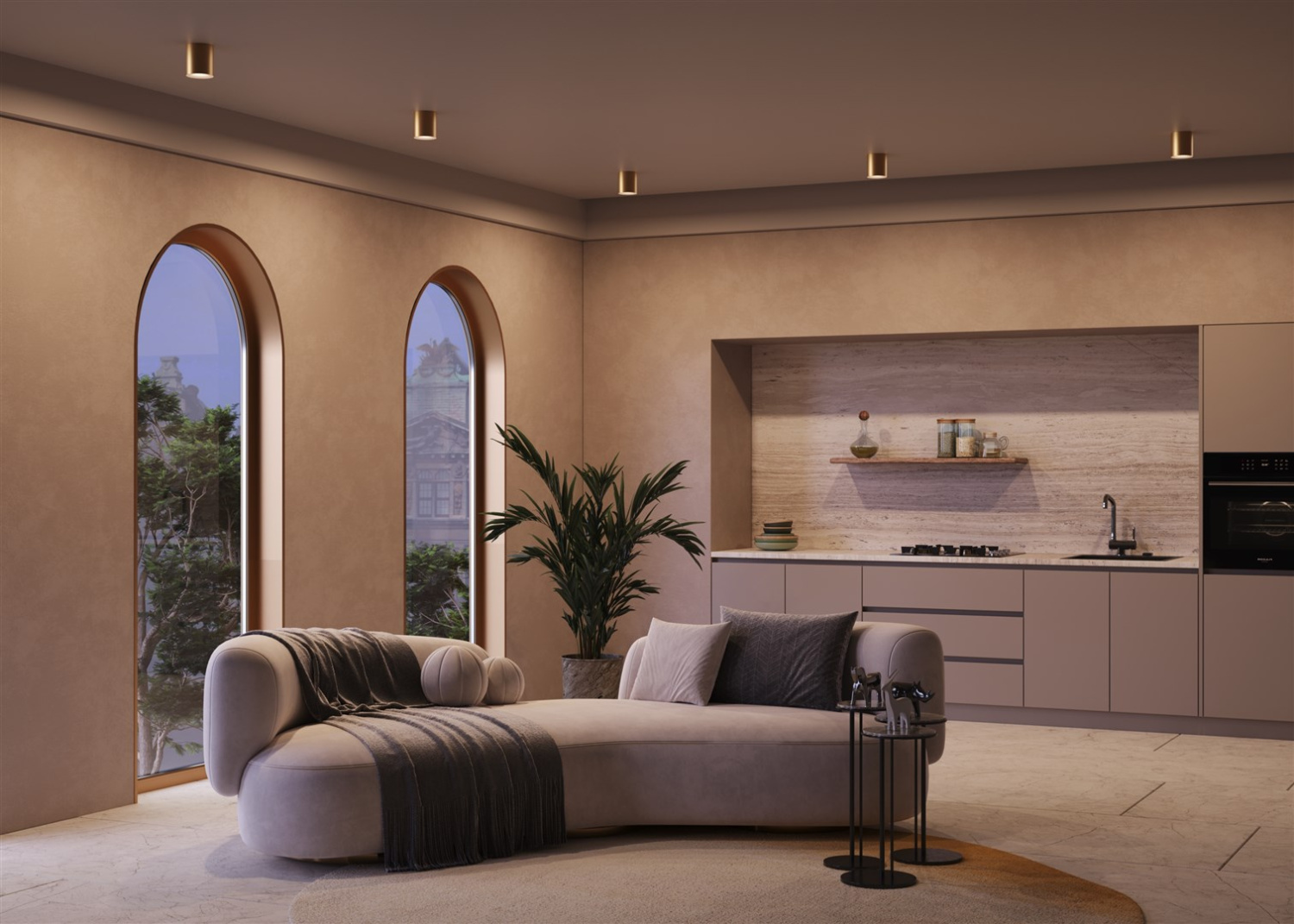 Maytoni Technical Spark Потолочный светильник цвет: матовое золото C094-GU10-MG