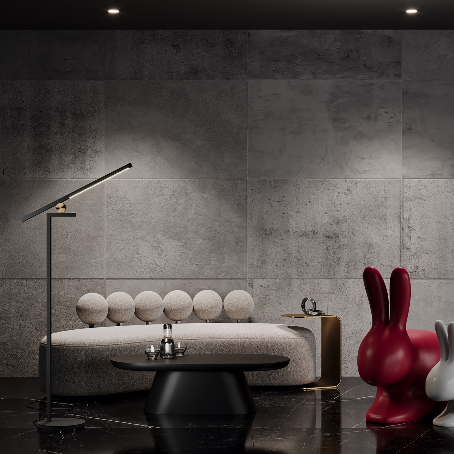 Maytoni Modern Empathy Напольный светильник (торшер) цвет: черный MOD363FL-L14B3K