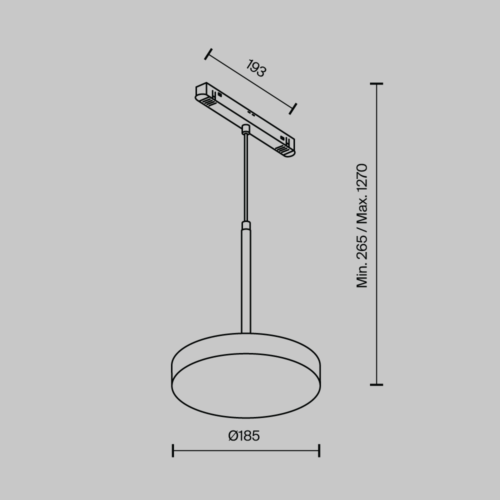Maytoni Technical Plato Трековый светильник цвет: черный TR123-2-15W4K-B
