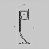 Maytoni Led Strip Профиль ALM-5314-B-2M