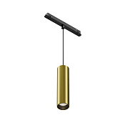 Maytoni Technical Focus LED Трековый подвесной светильник цвет: черный и латунь TR041-2-12W4K-BBS