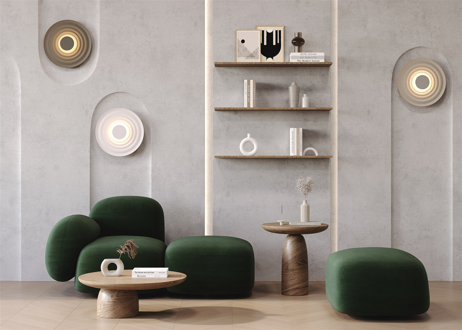 Maytoni Modern Nami Настенный светильник (бра) цвет: черный MOD400WL-L5KH3K