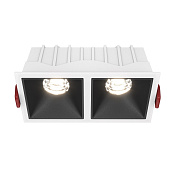 Maytoni Technical Alfa LED Встраиваемый светильник цвет: бело-черный DL043-02-10W4K-SQ-WB