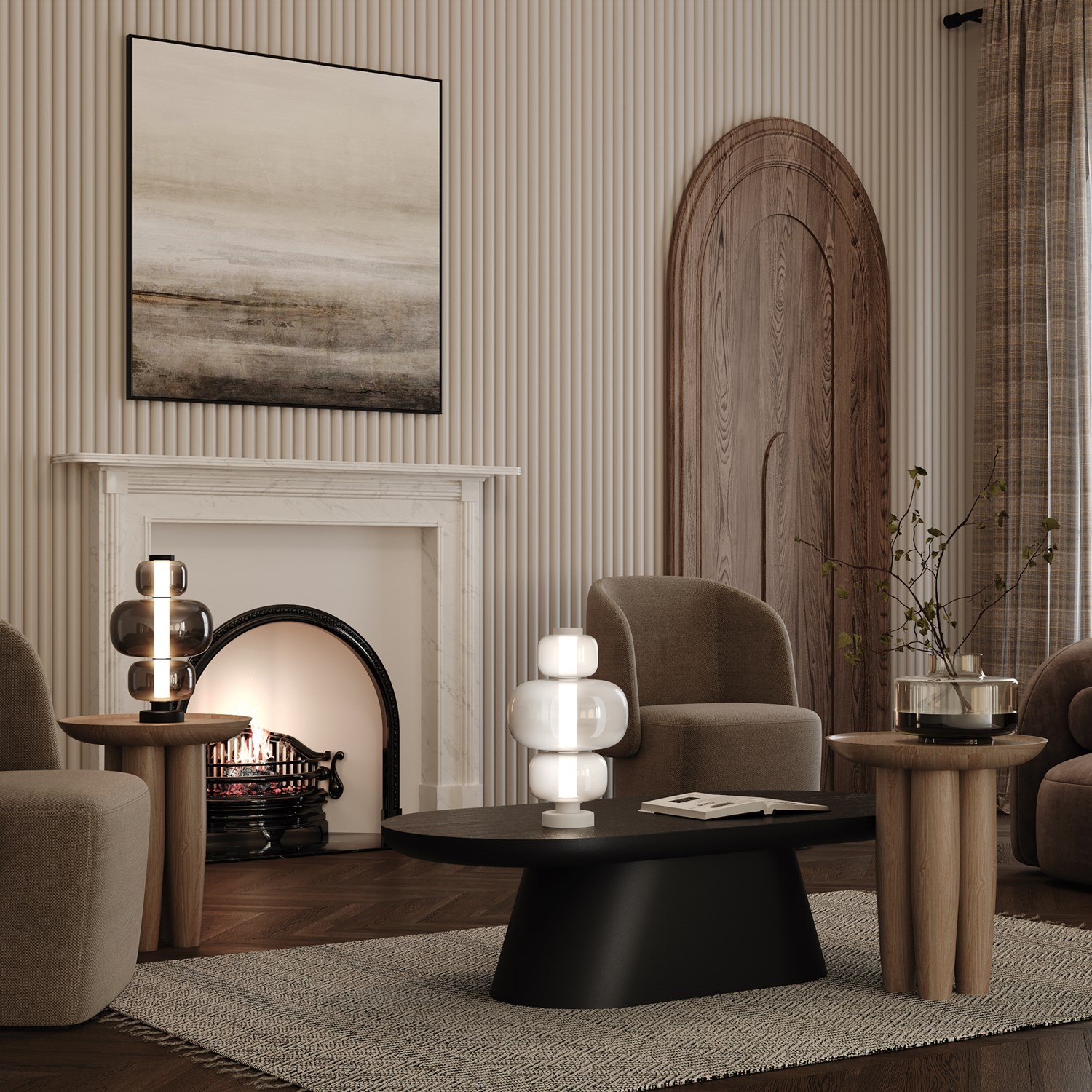 Maytoni Modern Atmos Настольный светильник цвет: черный MOD364TL-L15B3K