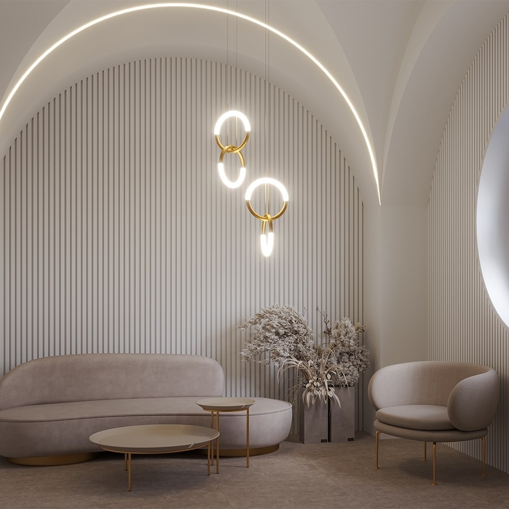Maytoni Modern Node Подвесной светильник цвет: золото MOD165PL-L18G3K