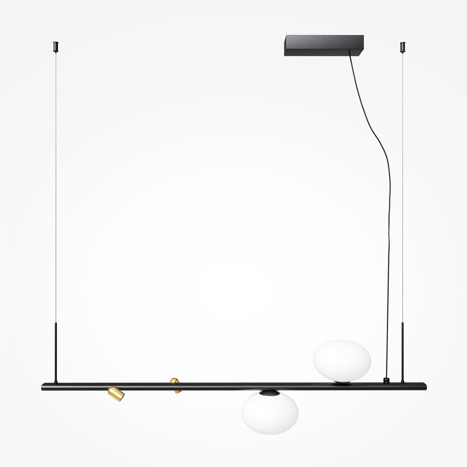 Maytoni Modern Inversio Подвесной светильник цвет: черный и латунь MOD350PL-02BBS