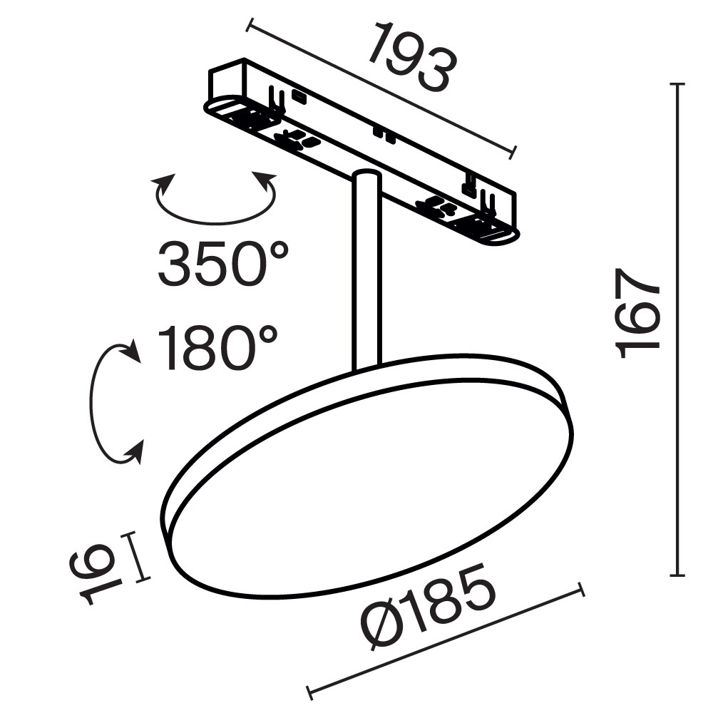Maytoni Technical Plato Трековый светильник цвет: черный TR131-2-15W3K-B