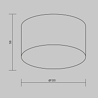Maytoni Outdoor Zon IP Потолочный светильник цвет: черный O430CL-L15B4K