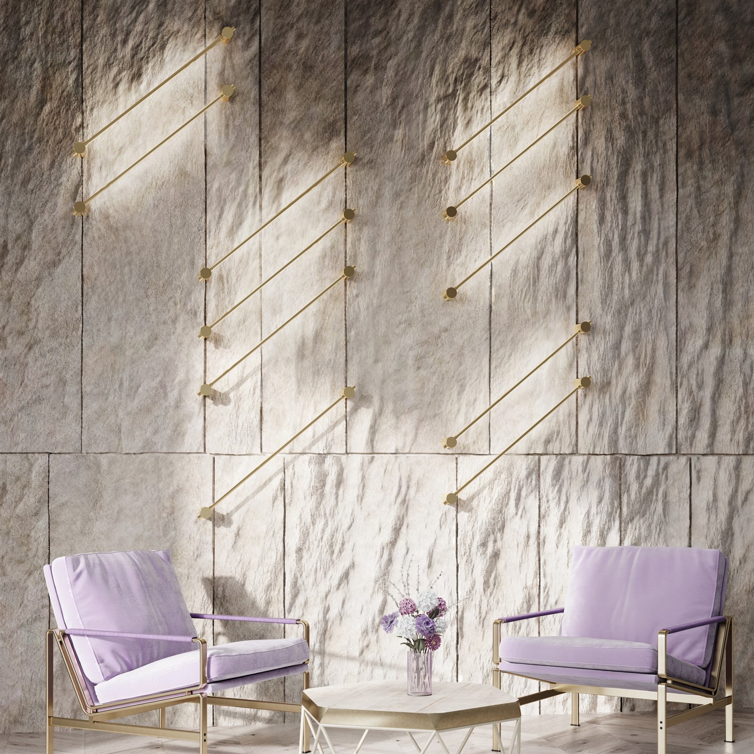 Maytoni Modern Rotta Настенный светильник (бра) цвет: золото MOD413WL-L8G3K