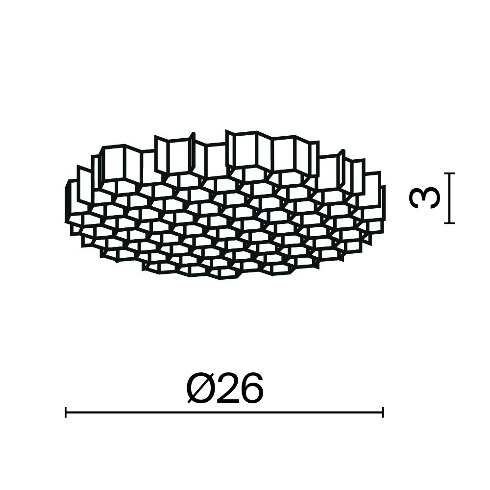 Maytoni Technical Светофильтр HoneyComb ⌀26мм HoneyComb-D26