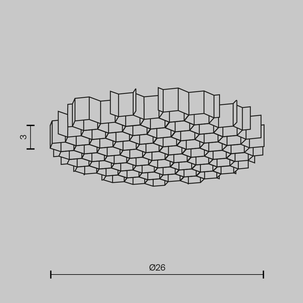 Maytoni Technical Светофильтр HoneyComb ⌀26мм HoneyComb-D26