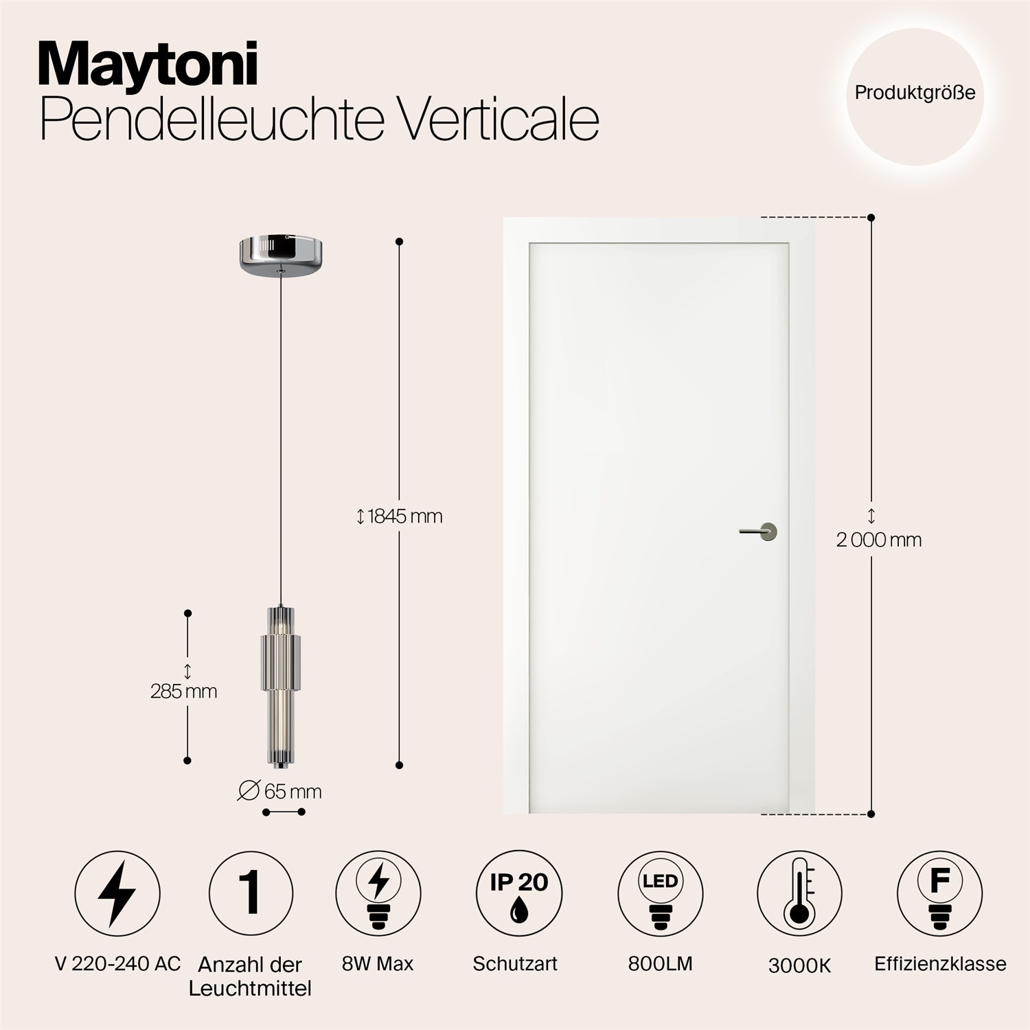 Maytoni Modern Verticale Подвесной светильник цвет: хром MOD308PL-L9CH3K