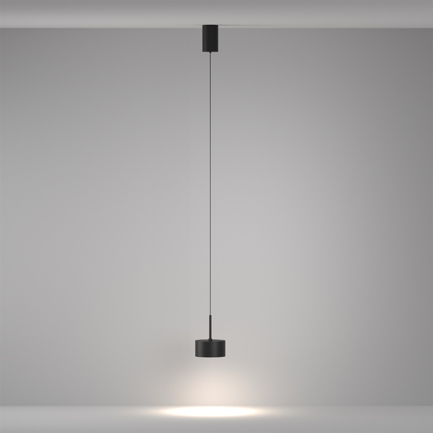 Maytoni Technical Glare Подвесной светильник цвет: черный P102PL-12W4K-B