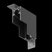 Maytoni Technical Угловой коннектор внутренний Gravity накладной черный TRX010ICL-21B