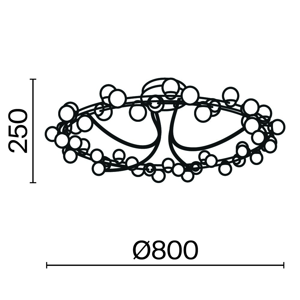 Maytoni Modern Tessara Потолочный светильник цвет: золото MOD081CL-L48G3K