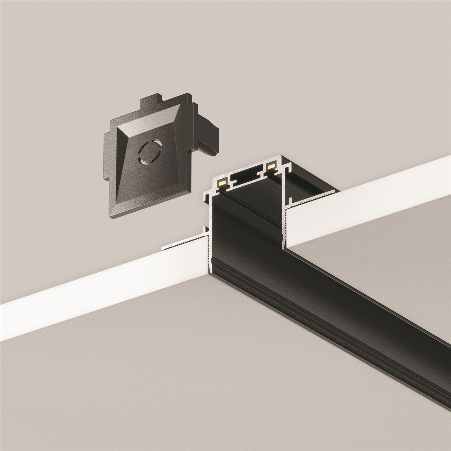 Maytoni Technical Busbar trunkings Radity Шинопровод встраиваемый цвет: черный TRA084MP-12B