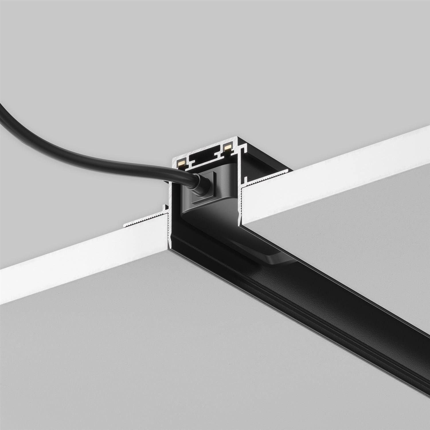Maytoni Technical Busbar trunkings Radity Шинопровод встраиваемый цвет: черный TRA084MP-12B